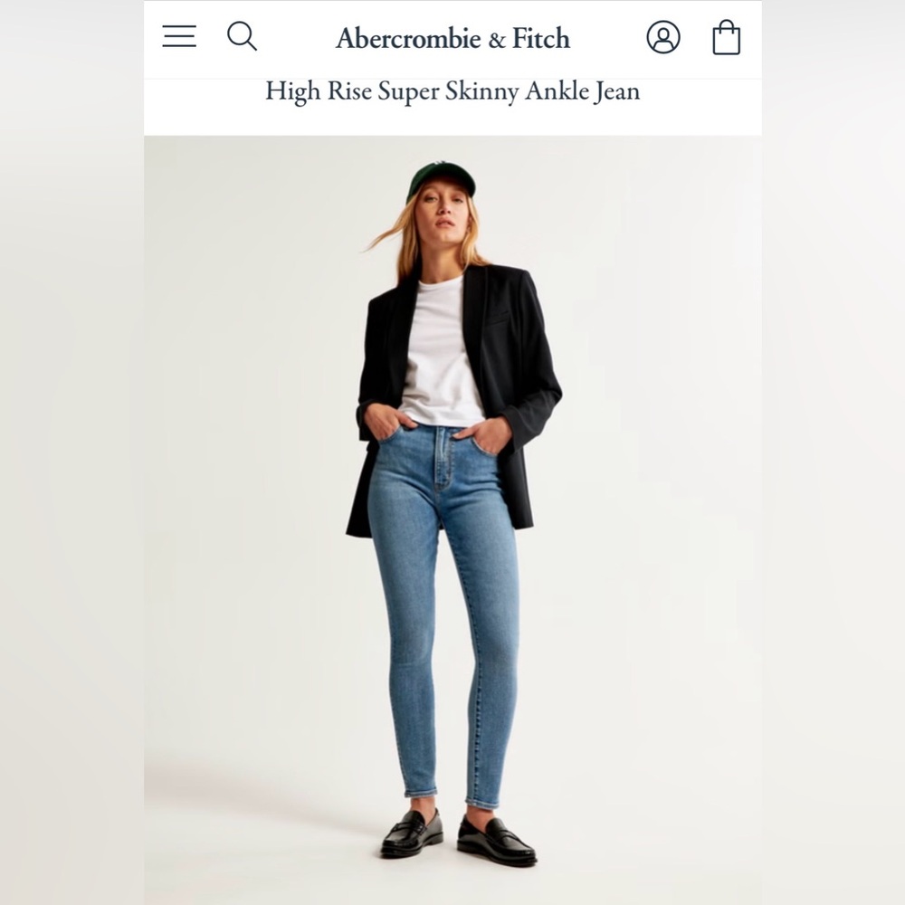Abercrombie & Fitch Light Blue Skinny Jeans